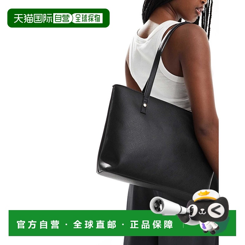 1h可退 香港直邮ASOS 女士 设计便利手提包(黑色) black黑色 舒适
