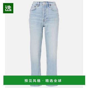1h可退 香港直邮redone 女士 70s Stove Pipe 高腰直筒牛仔裤