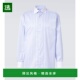 香港直邮Brioni 布里奥尼 男士 1h可退 条纹棉府绸衬衫 blue蓝色
