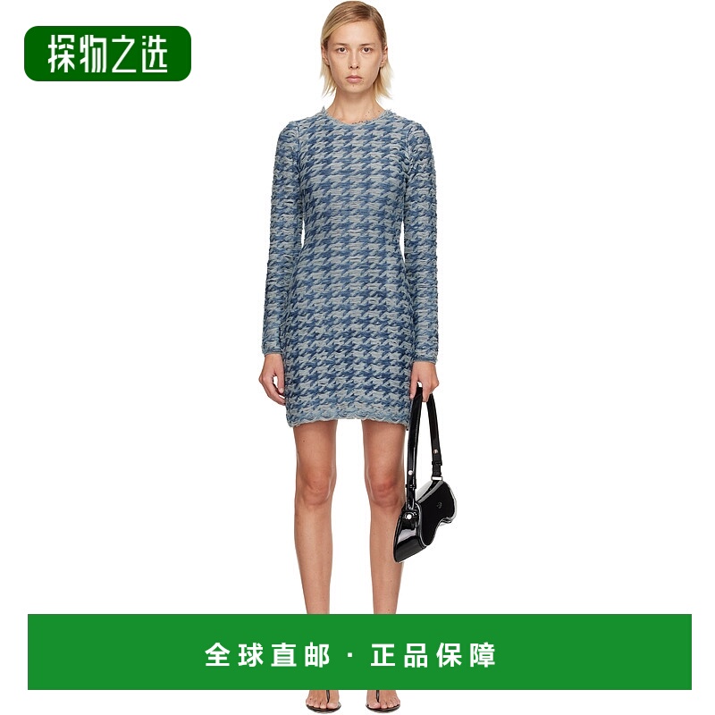 香港直邮Diesel 迪赛 女士 蓝色 M-Halma 连衣裙 A214460EGCA