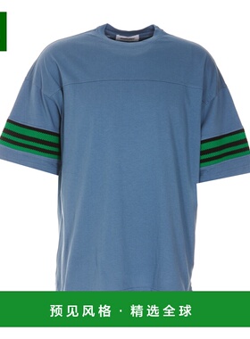 香港直邮AMBUSH 男士T恤 BMAA053F22JER0014401 蓝色 Logo T-shir