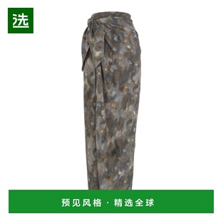 1h可退 香港直邮CORTANA 女士 Pareo 真丝裹式长款半身裙