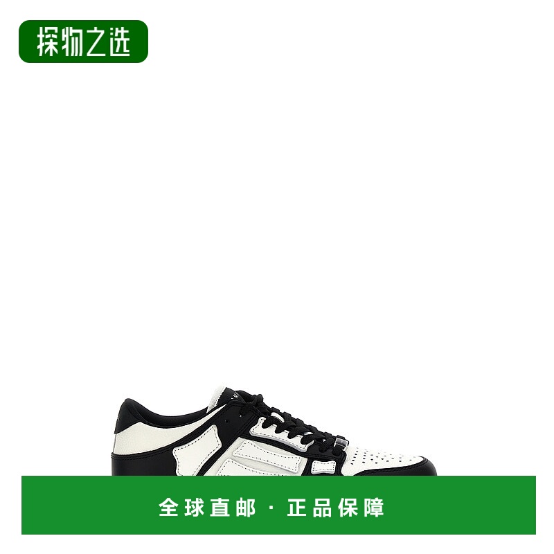 1h可退 香港直邮AMIRI 女士 'Skel Top Low' 运动鞋 AWFOSR1081BL
