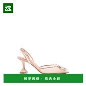 跟浅褐色高跟鞋 1h可退 13S361091B 女士 鞋 香港直邮Amina Muaddi