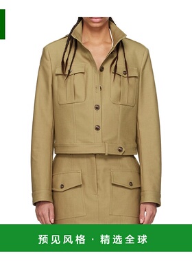 香港直邮Tom Ford Stand Collar Cropped Safari 夹克 CS1267FAX1