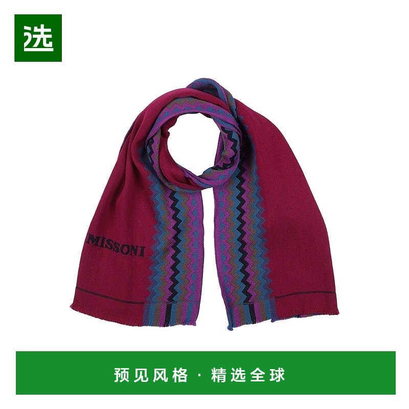1h可退 香港直邮MISSONI 米索尼 女士 Foulards 围巾 purple紫色
