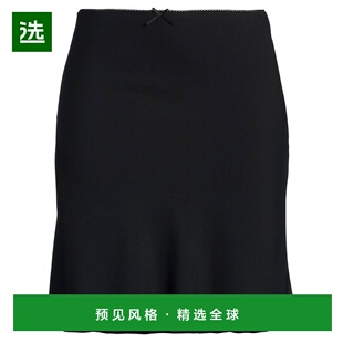 1h可退 香港直邮Danielle Guizio 女士 中长半身裙 black黑色 舒