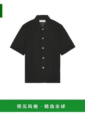 1h可退 香港直邮Our Legacy 男士 方形短袖衬衫 M2202BB black黑