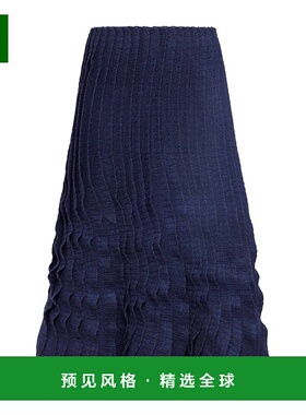 香港直邮Alaia 荷叶边半身裙 AA9J2414K096B百褶裙a字裙