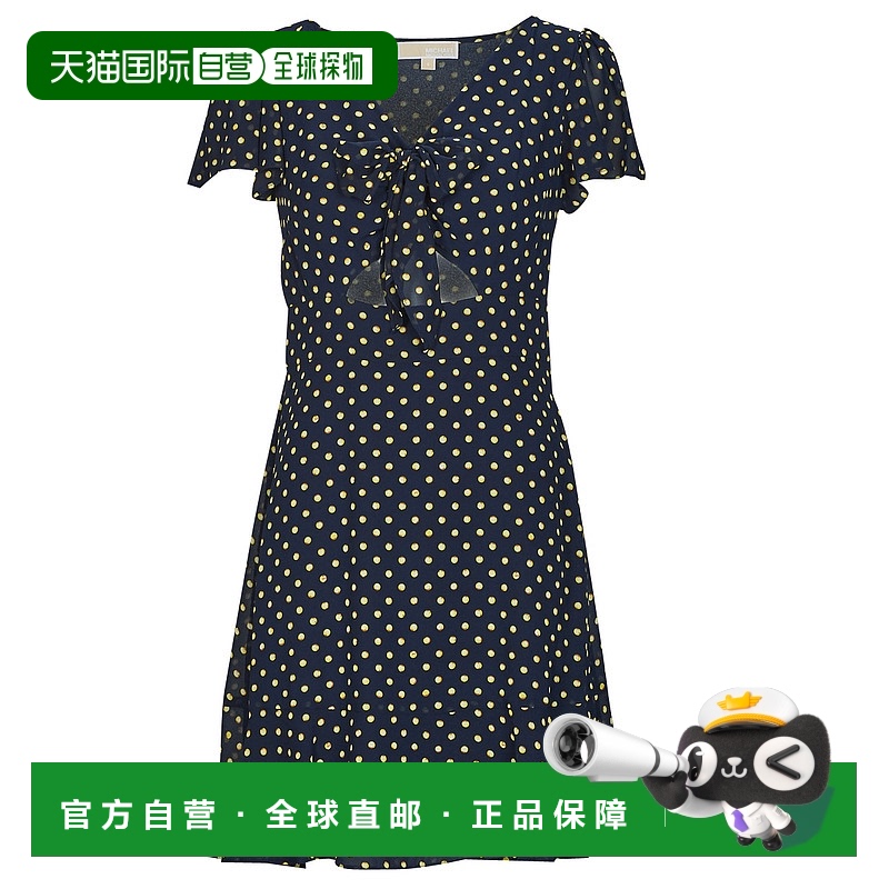 欧洲直邮MICHAEL Michael Kors  ASTOR PRNT TIE DRS 女装短款连
