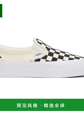 1h可退 香港直邮Vans 范斯 男士 黑色 & 白色 Premium Slip-On 98