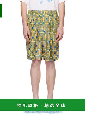 1h可退 香港直邮Marni 玛尼 男士 绿色 Saraband 短裤 PUMU0049M5