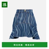 1h可退 荷叶边牛仔迷你半身裙 Sunray 香港直邮AREA 女士