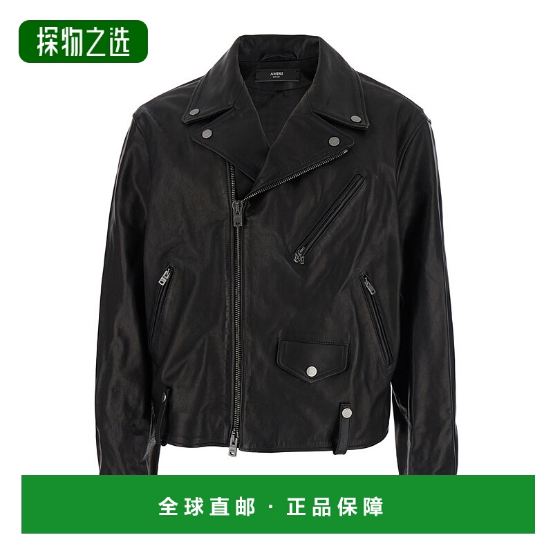 香港直邮Amiri 宽缺口翻领夹克 AMLTJT1017