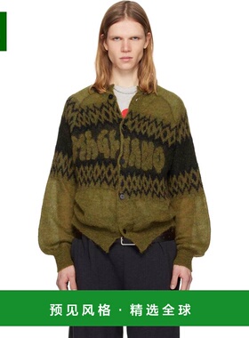 1h可退 香港直邮Magliano 男士 黄色 Christmas 开衫 MGFW25SW038