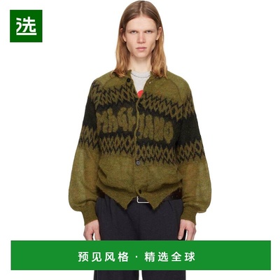 1h可退 香港直邮Magliano 男士 黄色 Christmas 开衫 MGFW25SW038