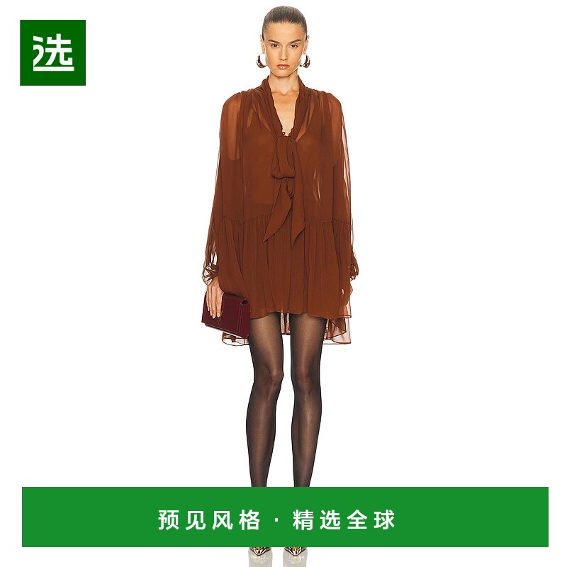 1h可退 香港直邮Saint Laurent 圣罗兰 女士 RUST-COLORED LAVALL