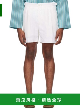 1h可退 香港直邮Bode 男士 白色 Double-Button 短裤 MRS24BT007