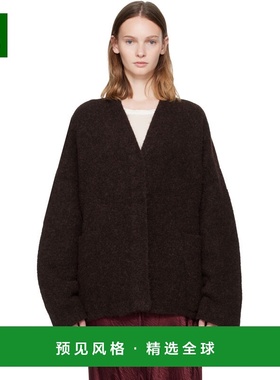 1h可退 香港直邮Lauren Manoogian 女士 酒红色开衫 AW25C1372Y11