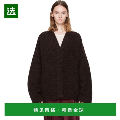 1h可退 香港直邮Lauren Manoogian 女士 酒红色开衫 AW25C1372Y11