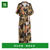 优 女士 美国直邮 1h可退 缎面 Ungaro 长袖 时尚 连衣裙 修身