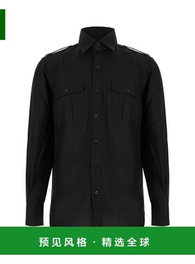 1h可退 香港直邮Tom Ford 汤姆·福特 男士 黑色真丝衬衫 HMBC03S