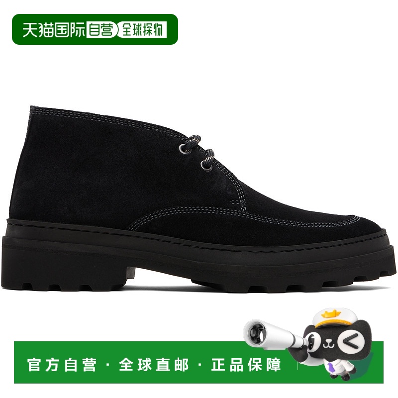 1h可退 香港直邮A.P.C. 男士 黑色 Clem 2.0 沙漠靴 PXBVJH54290