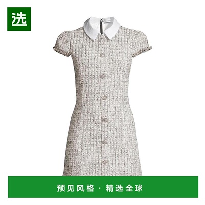 1h可退 【美国直邮】Likely|Riello 棉质粗花呢迷你连衣裙