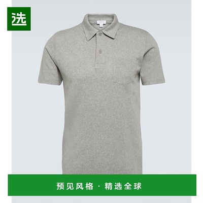 1h可退 香港直邮Sunspel 男士 Riviera 棉质Polo衫 grey灰色 舒适