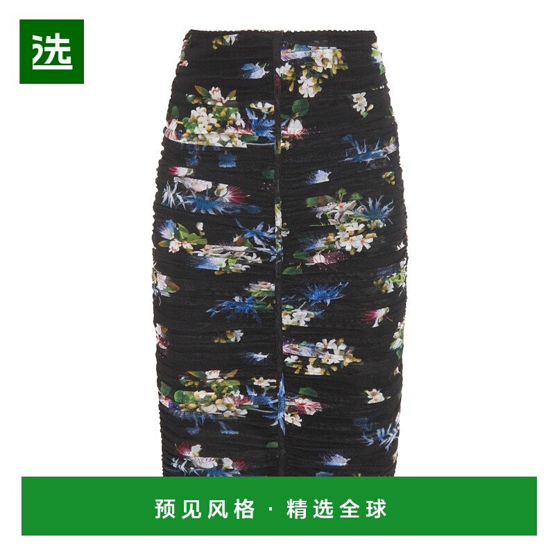 1h可退 香港直邮Blumarine 蓝色情人 女士 印花裙 A544G087A