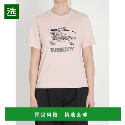 香港直邮BURBERRY 女士T恤 8121037C2989 SS2026 粉红色 FRANKIE