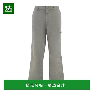 香港直邮Represent 男士休闲裤 MLM5100145 SS2025 灰色 腰带环工