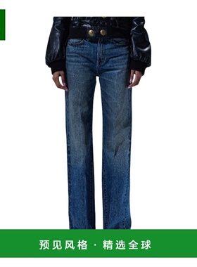 1h可退 香港直邮R13 女士牛仔裤 R13WD188D344A AW2025 蓝色 高腰