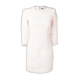 香港直邮Balmain 粗花呢修身连衣裙 RF06153C152包臀裙