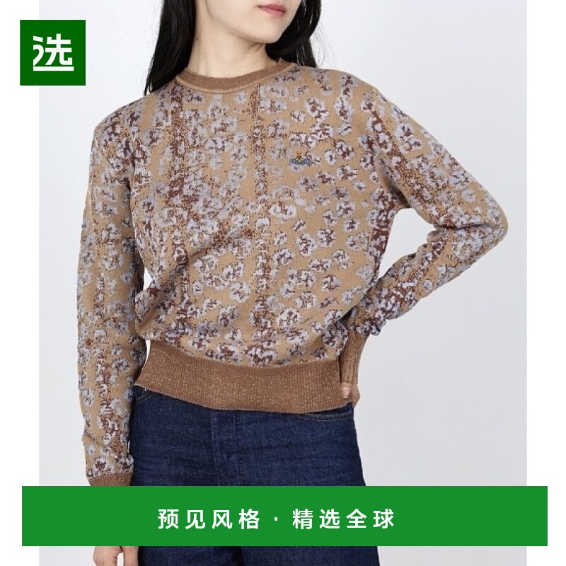 韩国直邮Vivienne Westwood LEO 圆领针织衫 女士套头针织衫 2023