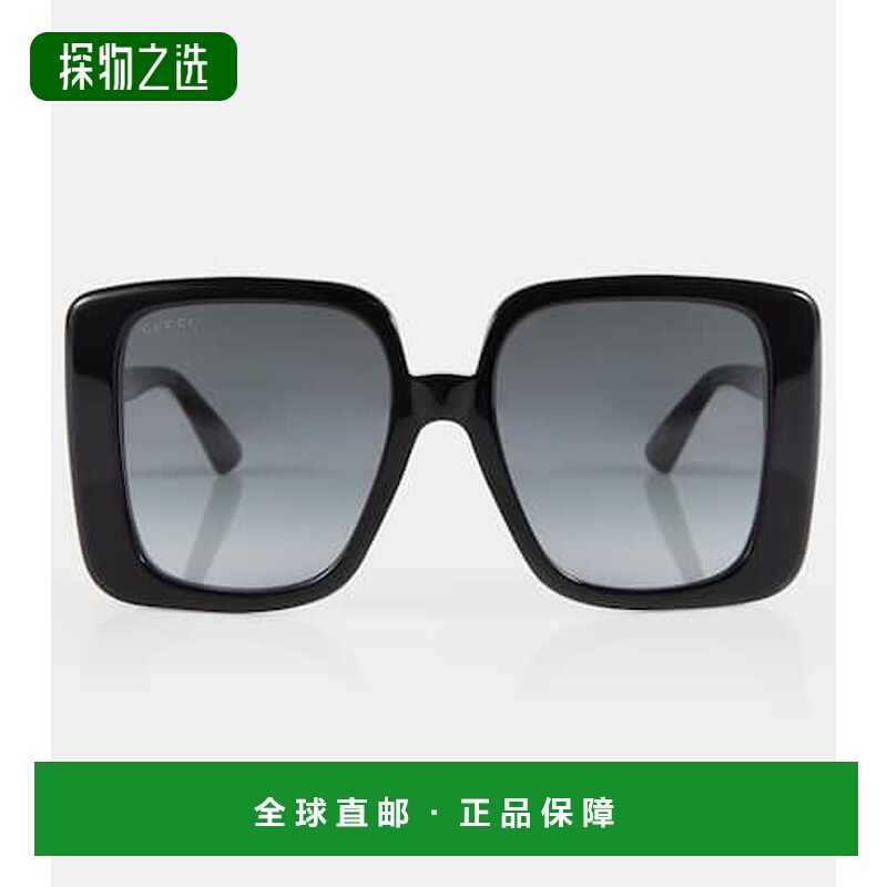 1h可退 香港直邮Gucci 古驰 女士 超大号方框太阳眼镜 000919新款