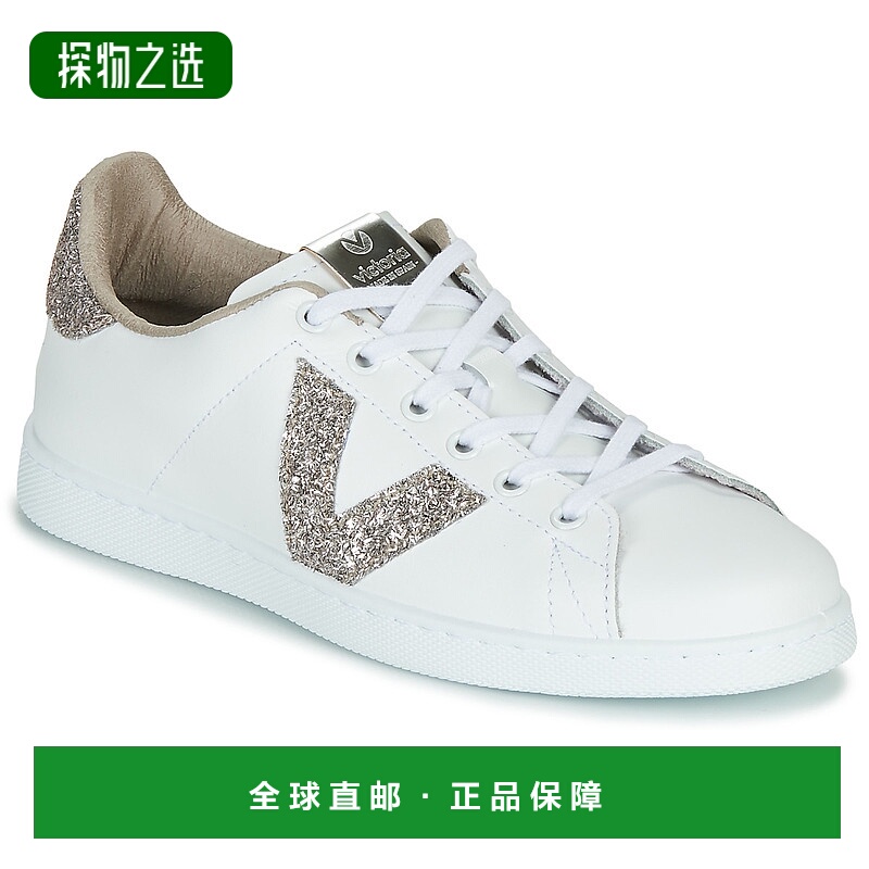 欧洲直邮Victoria  TENIS PIEL GLITTER 女士鞋子低帮板鞋 112518