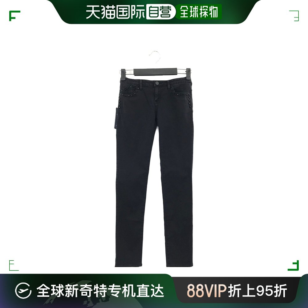 香港直邮Armani Jeans logo铆钉牛仔裤 B5J069E