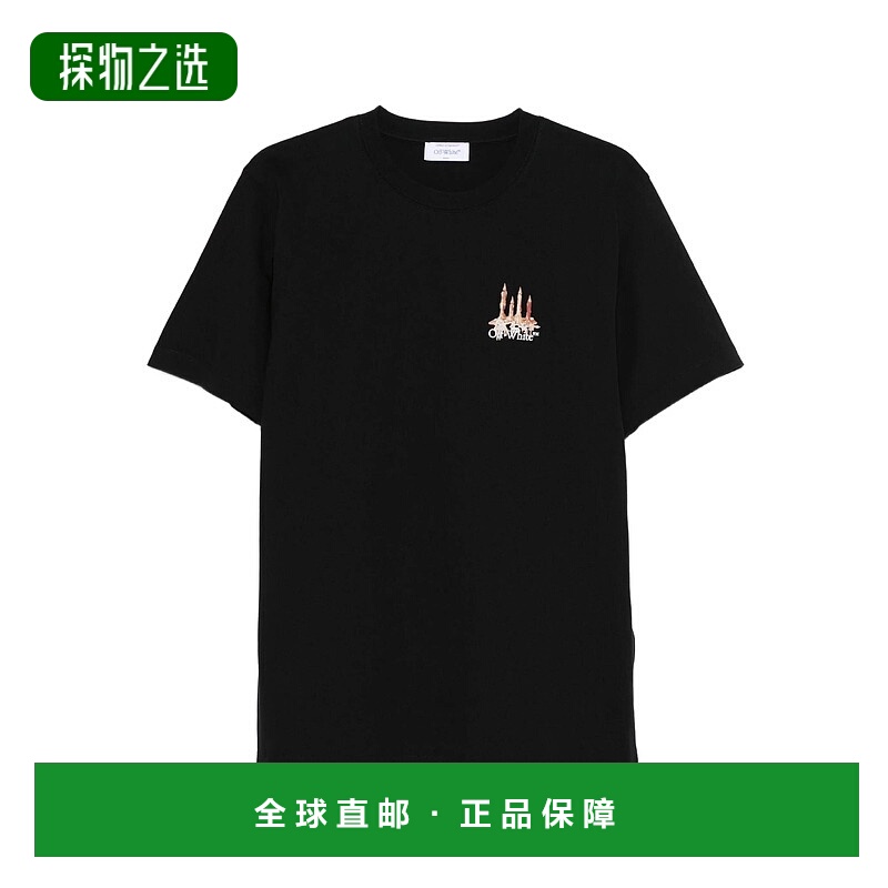 香港直邮off-white 男士 Polos 米白T恤T恤 OMAA027F25JER002