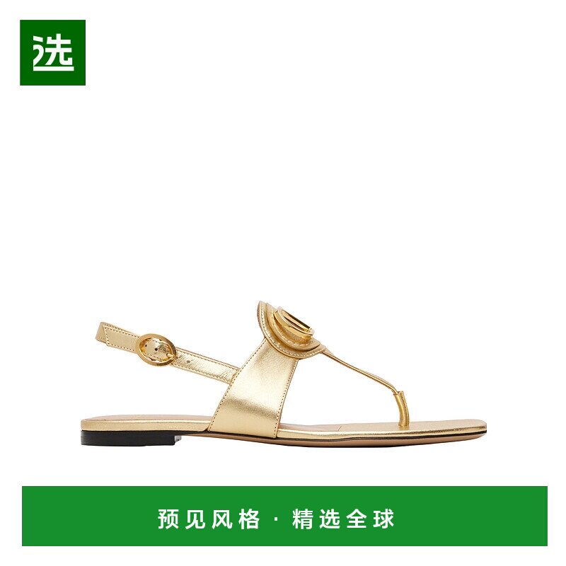 1h可退 香港直邮Valentino VLogo 夹趾平底凉鞋 WS0MB7KDR