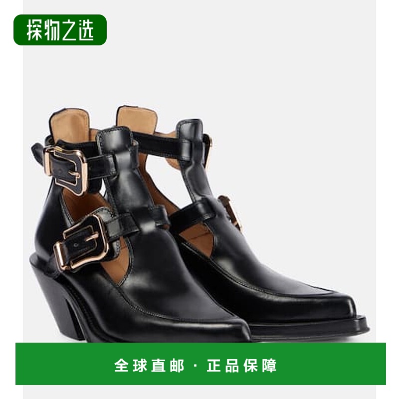 1h可退 香港直邮Gabriela Hearst 女士 Castro 皮质短靴