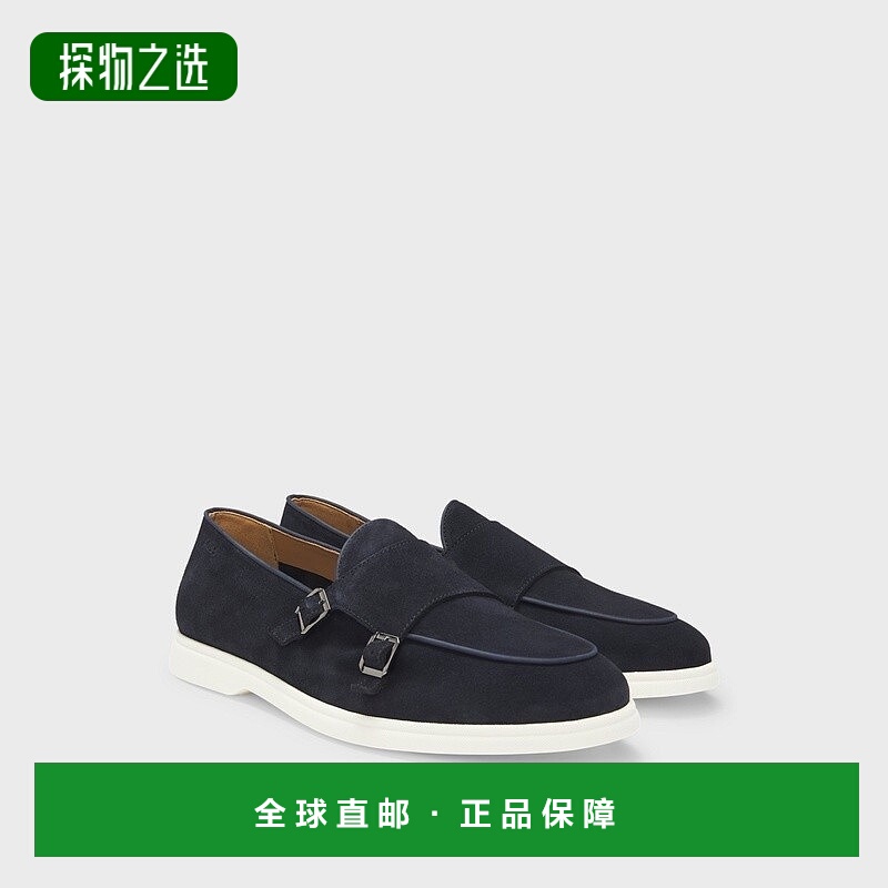 欧洲直邮HUGO BOSS雨果BOSS BLACK 对比色外底绒面革鞋皮鞋男鞋