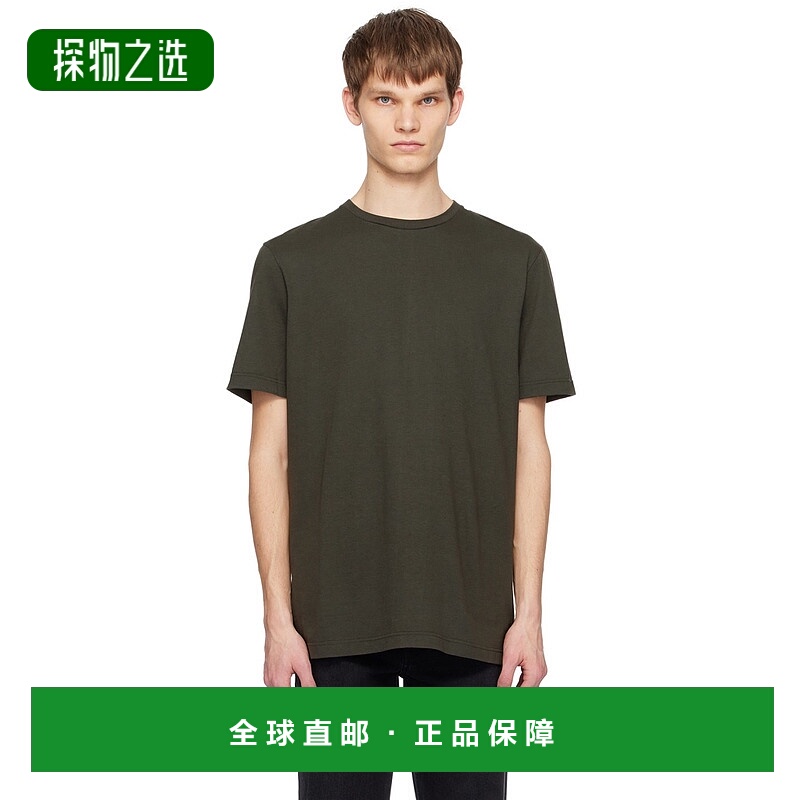 香港直邮The Row 男士 灰色 Luke T 恤 120K291 舒适时尚