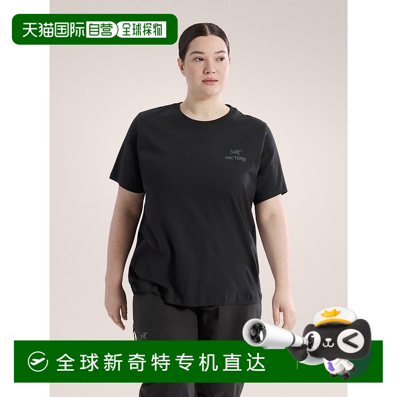 1h可退 欧洲直邮ARCTERYX始祖鸟KRAGG SL棉质徽章圆领短袖T恤 女