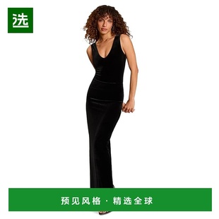 1h可退 香港直邮COMMANDO 女士 Column 天鹅绒长款半身裙