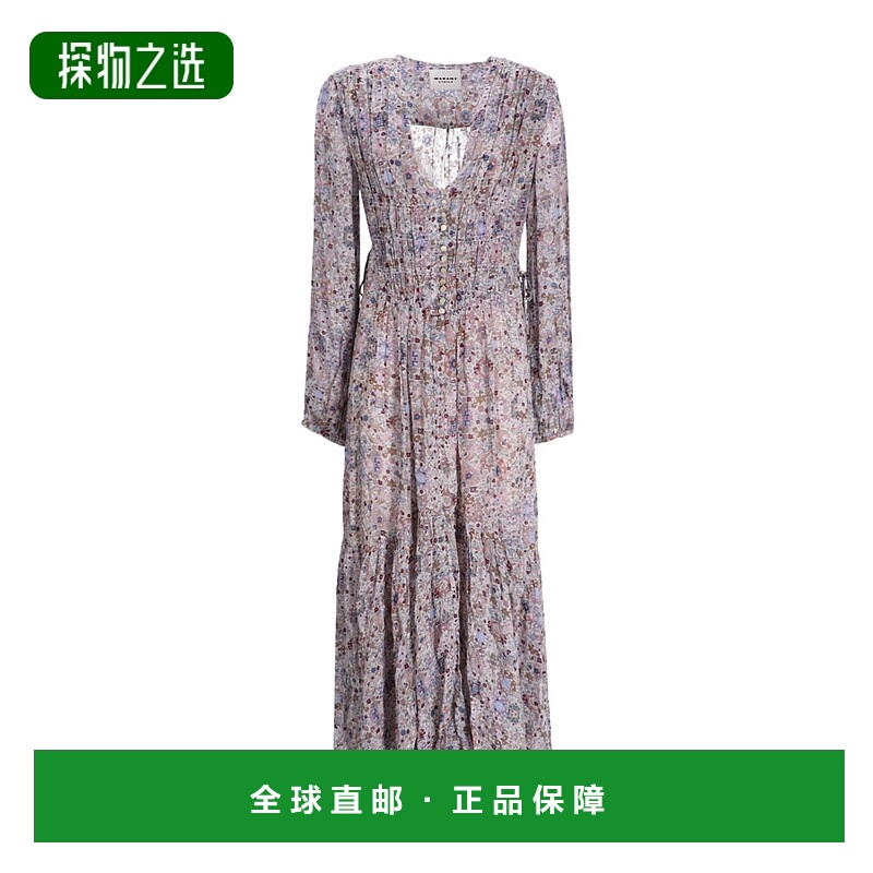 香港直邮Isabel Marant 长袖连衣裙 RO0798FAC3J01E