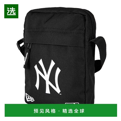 欧洲直邮NEW ERA SIDE BAG系列 男女通用黑色帆布斜挎包新款