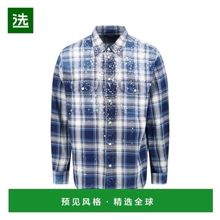 1h可退 香港直邮Dsquared2 二次方 男士 閃亮復古襯衫 S74DM0957D