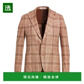 香港直邮Tagliatore brown棕色 男士 1h可退 西装 外套 舒适时尚