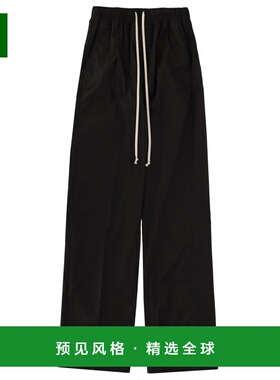 香港直邮RICK OWENS 女士休闲裤 RP01F6325P09 SS2026 黑色 PANTS